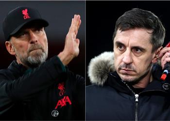 كلوب يرد على نظرية نيفيل بشأن صعوبة تتويج ليفربول بـ الدوري الإنجليزي هذا الموسم