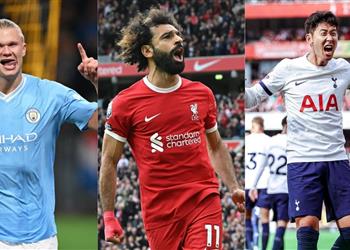 ترتيب هدافي الدوري الإنجليزي بعد نهاية الجولة 16 محمد صلاح وسون يلاحقان هالاند