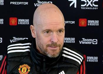 تين هاج يتوقع غياب ثلاثي مانشستر يونايتد أمام برشلونة