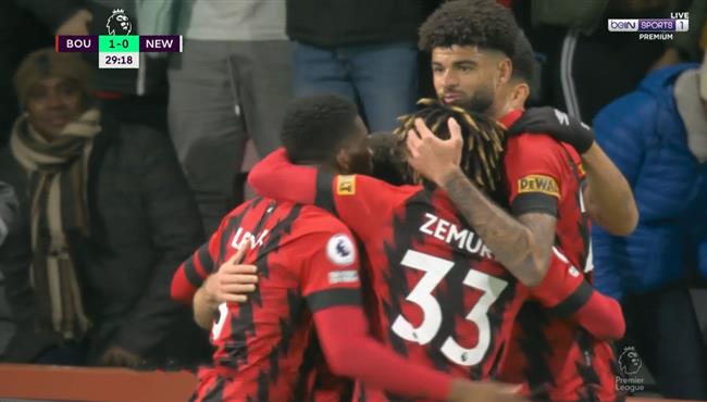 اهداف مباراة نيوكاسل وبورنموث 1 1 الدوري الانجليزي