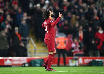 فيديو محمد صلاح يسجل هدف ليفربول الأول أمام إيفرتون