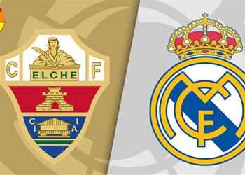 موعد والقناة الناقلة لمباراة ريال مدريد وإلتشي اليوم في الدوري الإسباني