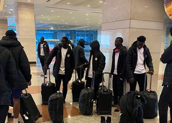 صور وصول منتخبي السنغال وجامبيا إلى مصر استعداد ا لـ أمم إفريقيا للشباب