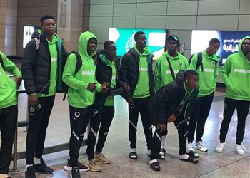 صور وصول منتخب نيجيريا استعداد ا للمشاركة في بطولة أمم إفريقيا للشباب