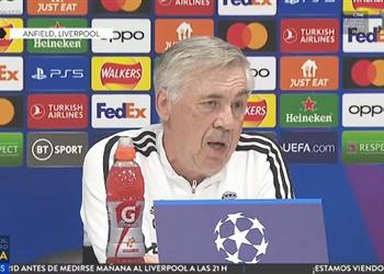 أنشيلوتي يوضح موقف بنزيما من مباراة ليفربول ويؤكد الفوز بثلاثية مستحيل