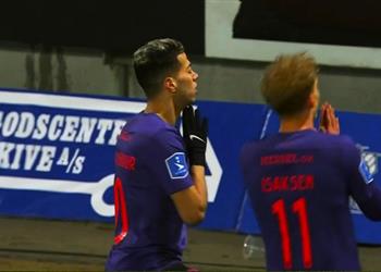 جماهير ميتلاند تتغنى بـ إمام عاشور بعد هدفه أمام فيبورج أفضل لاعب في الدوري الدنماركي