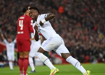 فيديو فينيسيوس جونيور يسجل هدف ريال مدريد الأول أمام ليفربول