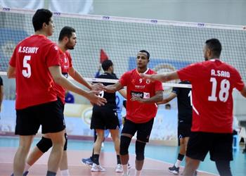 الأهلي يحقق فوزه الثاني في البطولة العربية لكرة الطائرة على حساب بني ياس الإماراتي