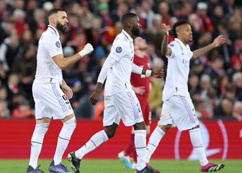 فيديو كريم بنزيما يسجل هدف ريال مدريد الرابع أمام ليفربول في دوري أبطال أوروبا