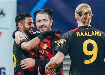 فيديو رياض محرز يسجل هدف مانشستر سيتي الأول أمام لايبزيج