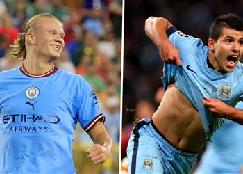 هالاند يحطم رقم أجويرو ويدخل تاريخ مانشستر سيتي