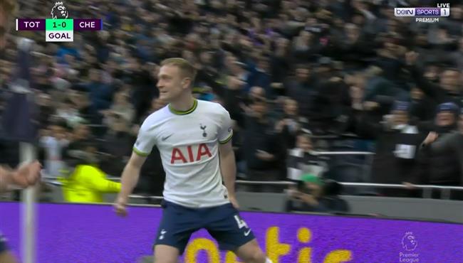 هدف توتنهام الرائع في مرمي تشيلسي بالدوري الانجليزي اوليفر سكيب