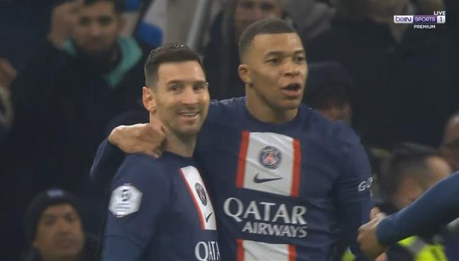 هدف مبابي الاول في مرمي مارسيليا اسيست ميسي بالدوري الفرنسي