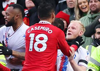 مانشستر يونايتد يتخذ قرار ا بشأن طرد كاسيميرو أمام كريستال بالاس