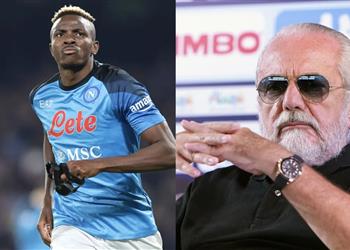 رئيس نابولي يحسم موقفه من بيع أوسيمين في الصيف