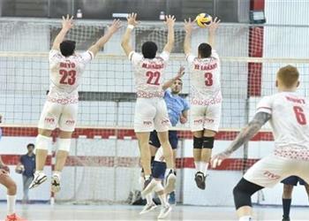 الزمالك يهزم الاتحاد في أولى مباريات ربع نهائي دوري الطائرة