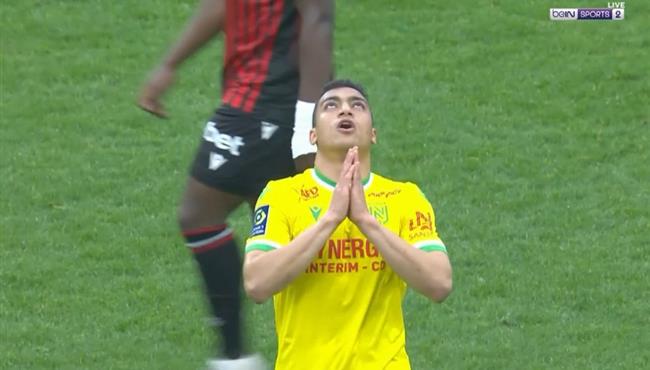 هدف مصطفي محمد القاتل في مباراة نانت ونيس بالدوري الفرنسي