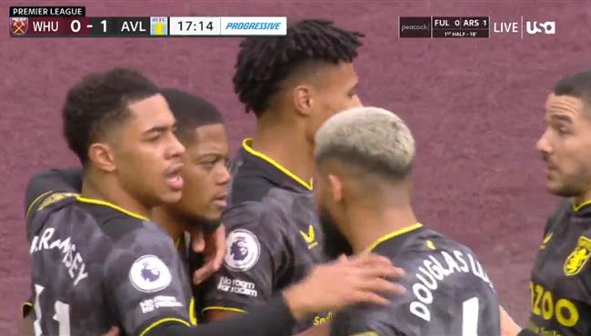 اهداف مباراة استون فيلا ووست هام 1 1 الدوري الانجليزي