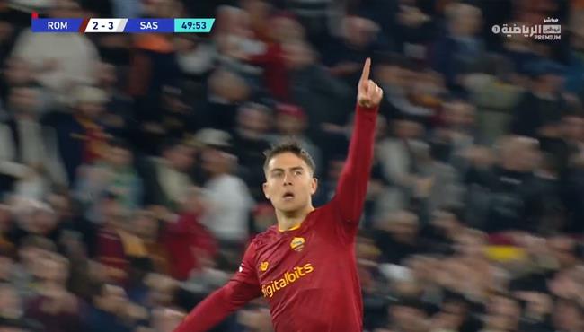 هدف ديبالا العالمي في مباراة روما وساسولو بالدوري الايطالي