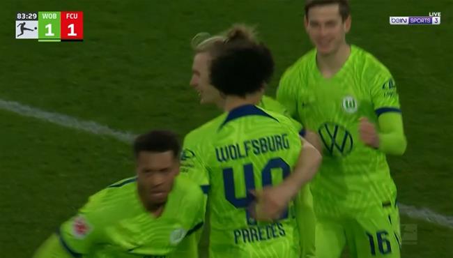 اهداف مباراة فولفسبورج ويونيون برلين 1 1 الدوري الالماني