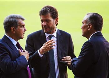 لابورتا وأليماني يسافران إلى البرتغال لمناقشة مستقبل ثنائي برشلونة