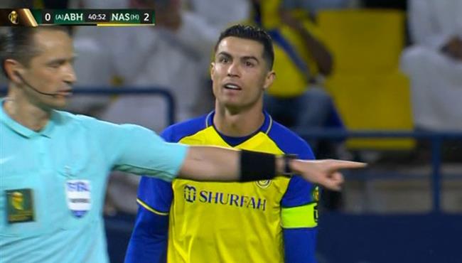 فرصة رونالدو علي مرمي ابها في كأس خادم الحرمين