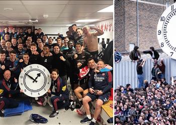 أرتيتا يوضح سبب احتفال لاعبي آرسنال بـ الساعة الشهيرة ويصر ح هالاند لم يفاجئني