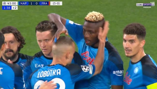 اهداف مباراة نابولي و اينتراخت فرانكفورت 3 0 دوري ابطال اوروبا