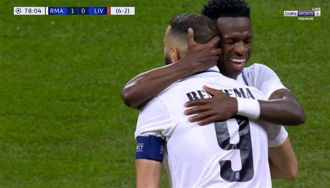 هدف كريم بنزيما في مرمي ليفربول بدوري ابطال اوروبا