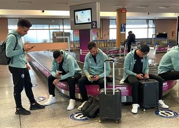 صور بعثة بيراميدز تصل المغرب استعداد ا لمواجهة الجيش الملكي