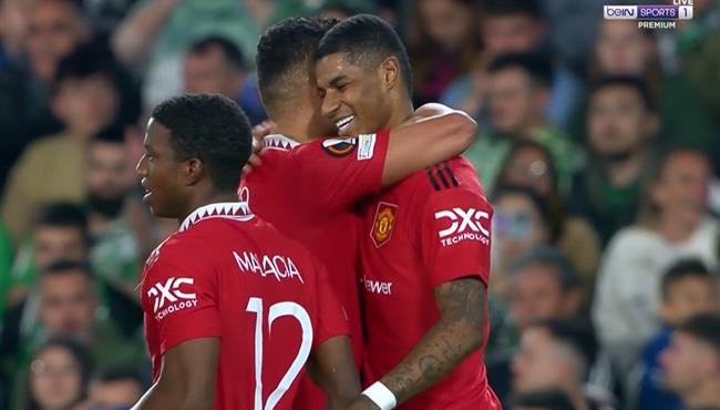 قذيفة لا ترد هدف راشفورد الرائع في مرمي ريال بيتيس بالدوري الاوروبي