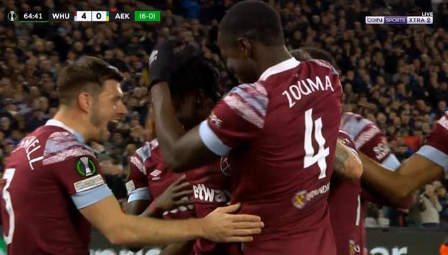 اهداف مباراة وست هام وايك لارناكا 4 0 دوري المؤتمر الأوروبي