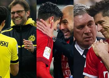 ليفاندوفسكي يوضح كيف استفاد من أنشيلوتي وجوارديولا وكلوب قبل الانضمام إلى برشلونة