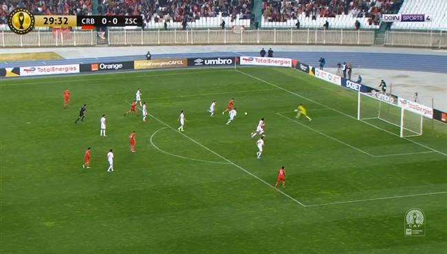 فرصة خطيرة من شباب بلوزداد علي مرمي الزمالك بدوري ابطال افريقيا