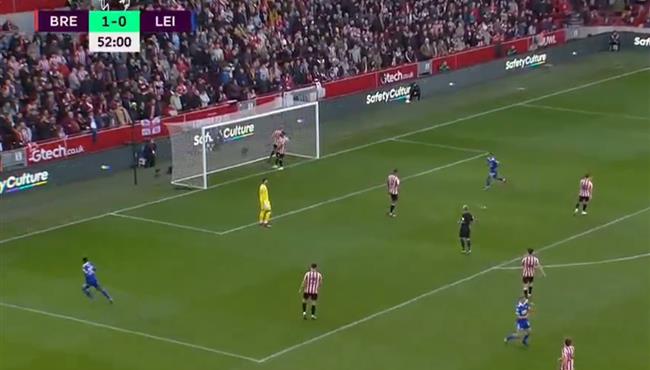 اهداف مباراة ليستر سيتي وبرينتفورد 1 1 الدوري الانجليزي