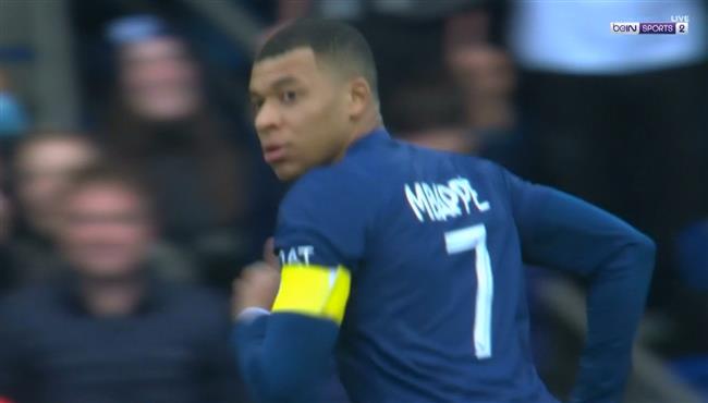 هدف مبابي الملغي امام رين بالدوري الفرنسي