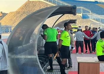 بسبب الاستعانة بـ الموبايل بيريرا ي قرر إيقاف حكم مباراة النصر ومنتخب السويس