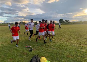 منتخب مصر الأولمبي يؤدى تدريبه الأول في زامبيا وملعب نيدولا يصدم ميكالي