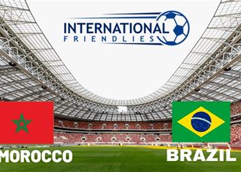 موعد والقناة الناقلة ومعلق مباراة المغرب والبرازيل الودية اليوم