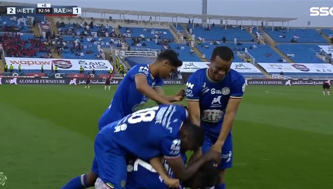 اهداف مباراة الاتفاق والرائد 2 1 الدوري السعودي