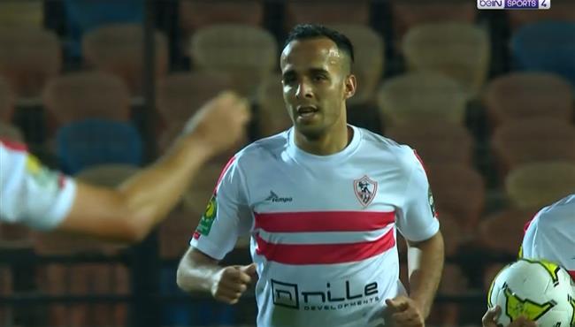هدف الزمالك الثالث في مرمي المريخ ناصر منسي