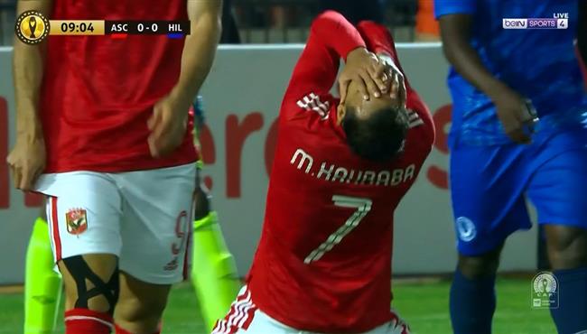 كهربا يهدر هدف محقق للاهلي امام الهلال السوداني