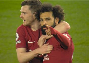 فيديو محمد صلاح يسجل هدف ليفربول الرابع أمام ليدز يونايتد
