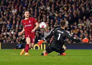 فيديو جوتا يسجل هدف ليفربول الخامس أمام ليدز يونايتد