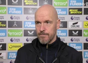 تين هاج نيوكاسل أراد الفوز أكثر من مانشستر يونايتد ولا أشعر بالقلق