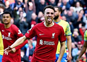 فيديو جوتا يسجل هدف ليفربول الثاني أمام نوتينجهام في الدوري الإنجليزي