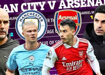 موعد والقناة الناقلة ومعلق مباراة مانشستر سيتي وآرسنال اليوم في الدوري الإنجليزي