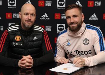 رسمي ا مانشستر يونايتد ي علن تمديد عقد لوك شاو حتى 2027