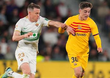 إلتشي يقدم شكوى ضد برشلونة بسبب مشاركة جافي