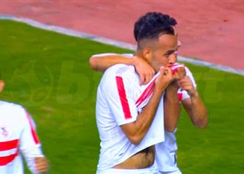 فيديو ناصر منسي يسجل هدف الزمالك الثاني أمام المصري